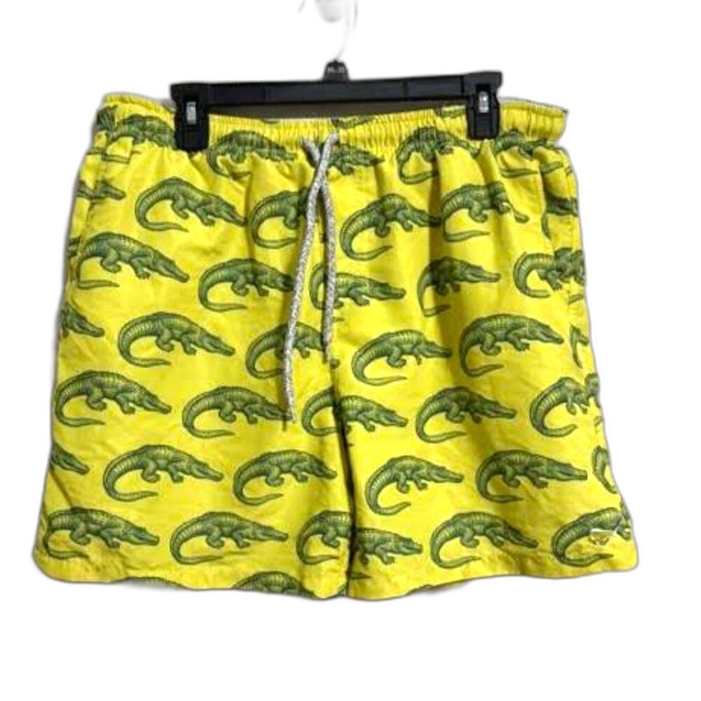 Southern Lure Men's Yellow Swim Trunks Sz XL - Alligators | Fishing Beach Lake